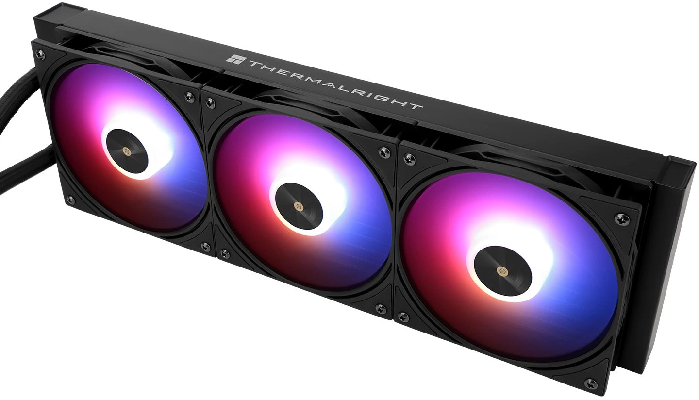 Система водяного охлаждения Thermalright Frozen Warframe PRO 360 ARGB Soc-AM5/AM4/1200/1700/1851 черный 4-pin 29.8dB Al LCD Ret (F-WFRAME-PRO-360-BL-ARGB)