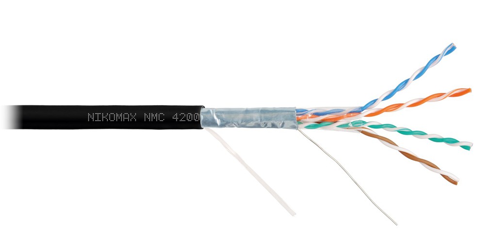 NMC 4200C-BK Кабель NIKOMAX F/UTP 4 пары, Кат.5e (Класс D), черный, 305м