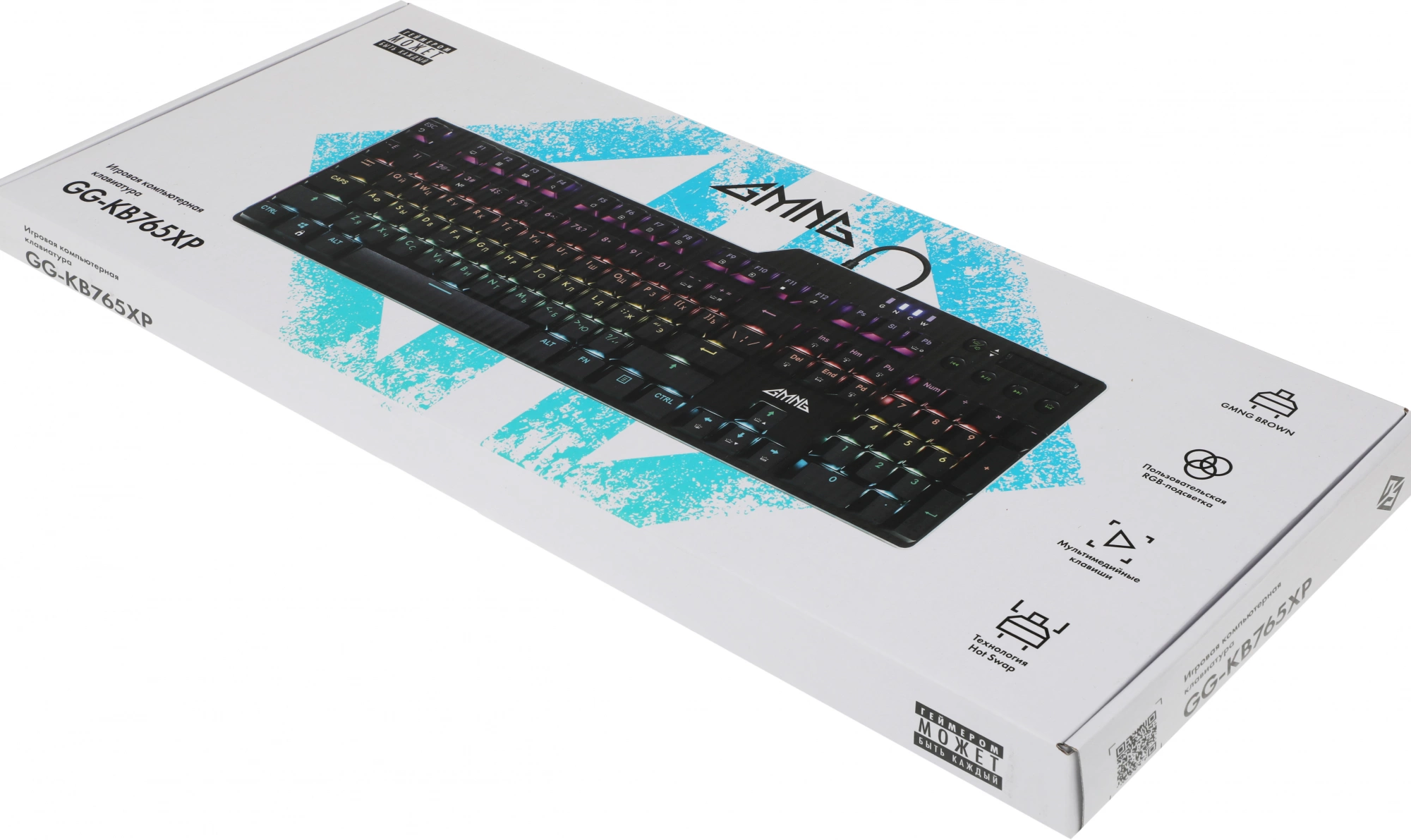 Клавиатура GMNG GG-KB765XP механическая черный USB Multimedia for gamer LED (1901096)