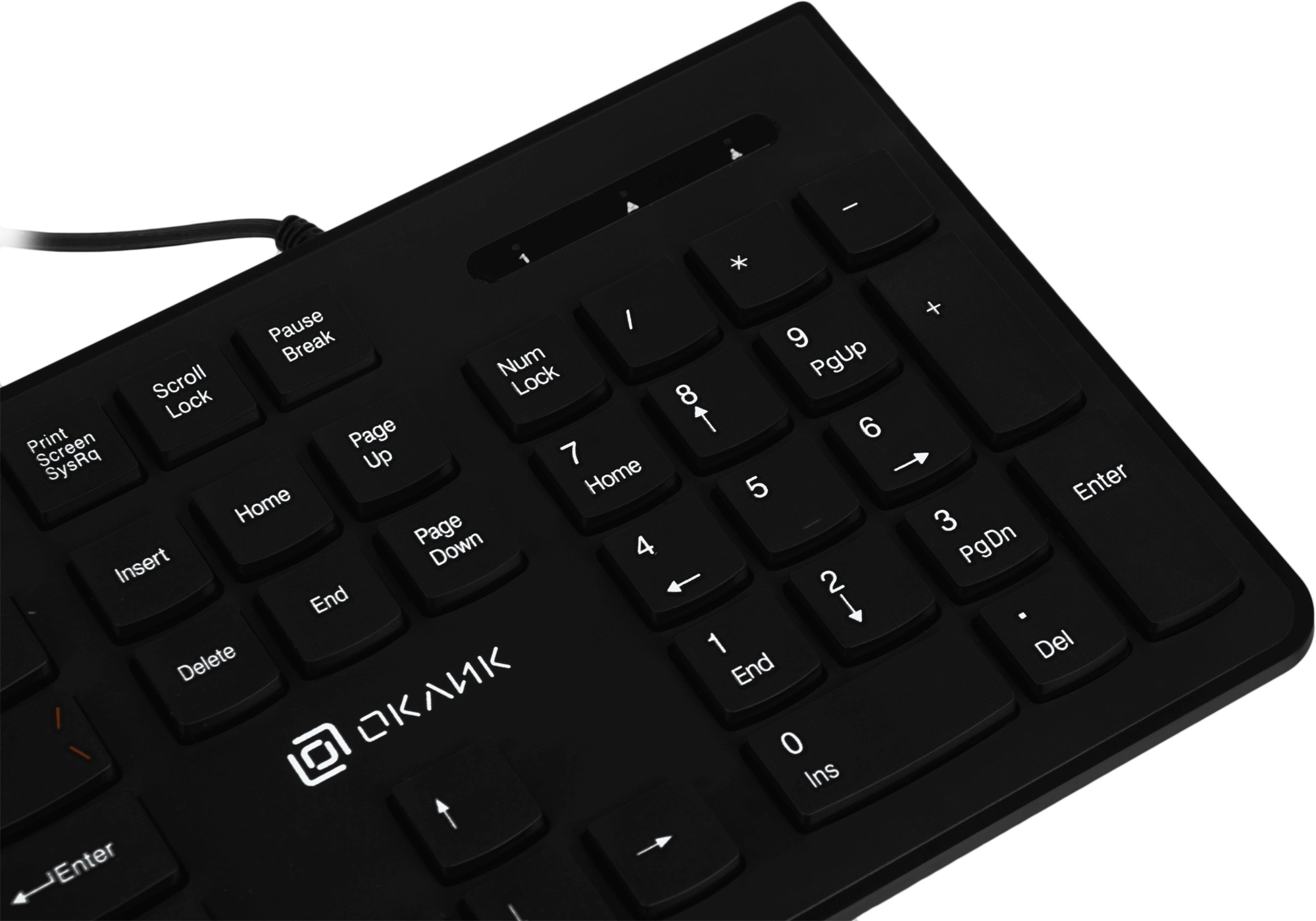 Клавиатура Оклик 505M черный USB slim (1196544)