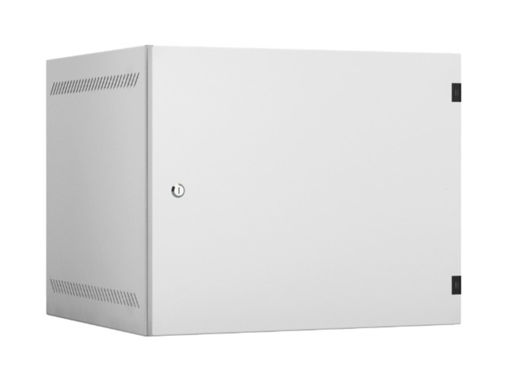 EC-WA-095450-W-M-GY - Настенный шкаф 19", 9U, металлическаяя дверь, Ш540хВ440хГ500мм, 2 пары монтажных направляющих, сварной, серый, NETLAN