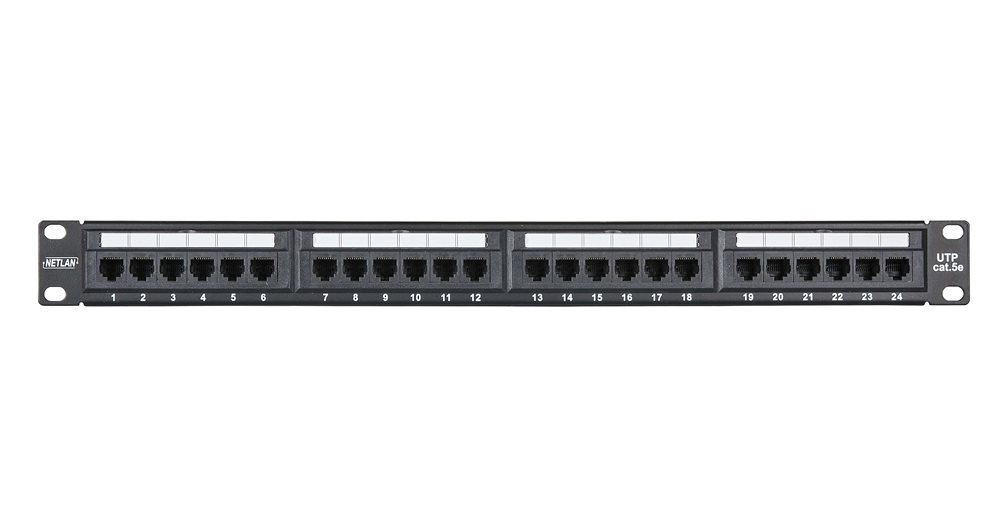 EC-URP-24-UD2 Коммутационная панель Netlan 19",1U,24 порта,кат.5е(КлассD)