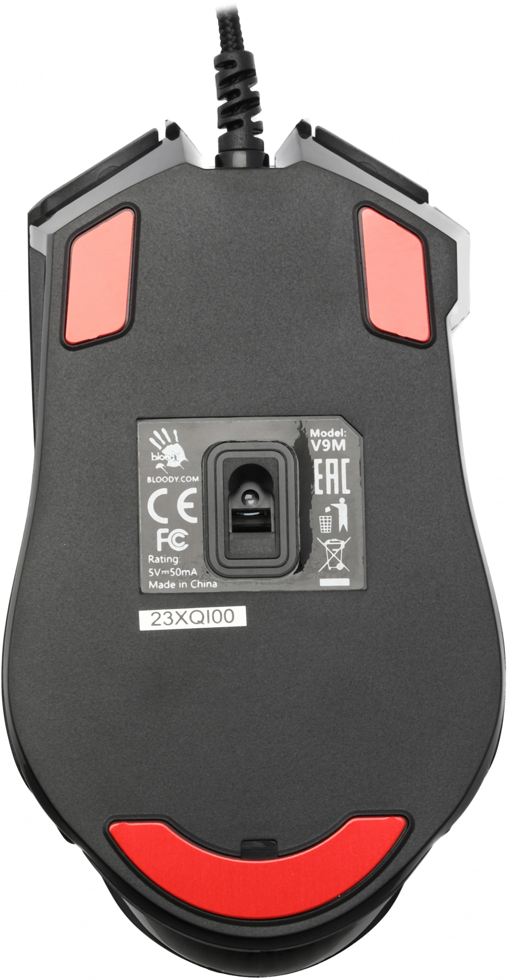 Мышь A4Tech Bloody V9M черный оптическая 6200dpi USB 9but