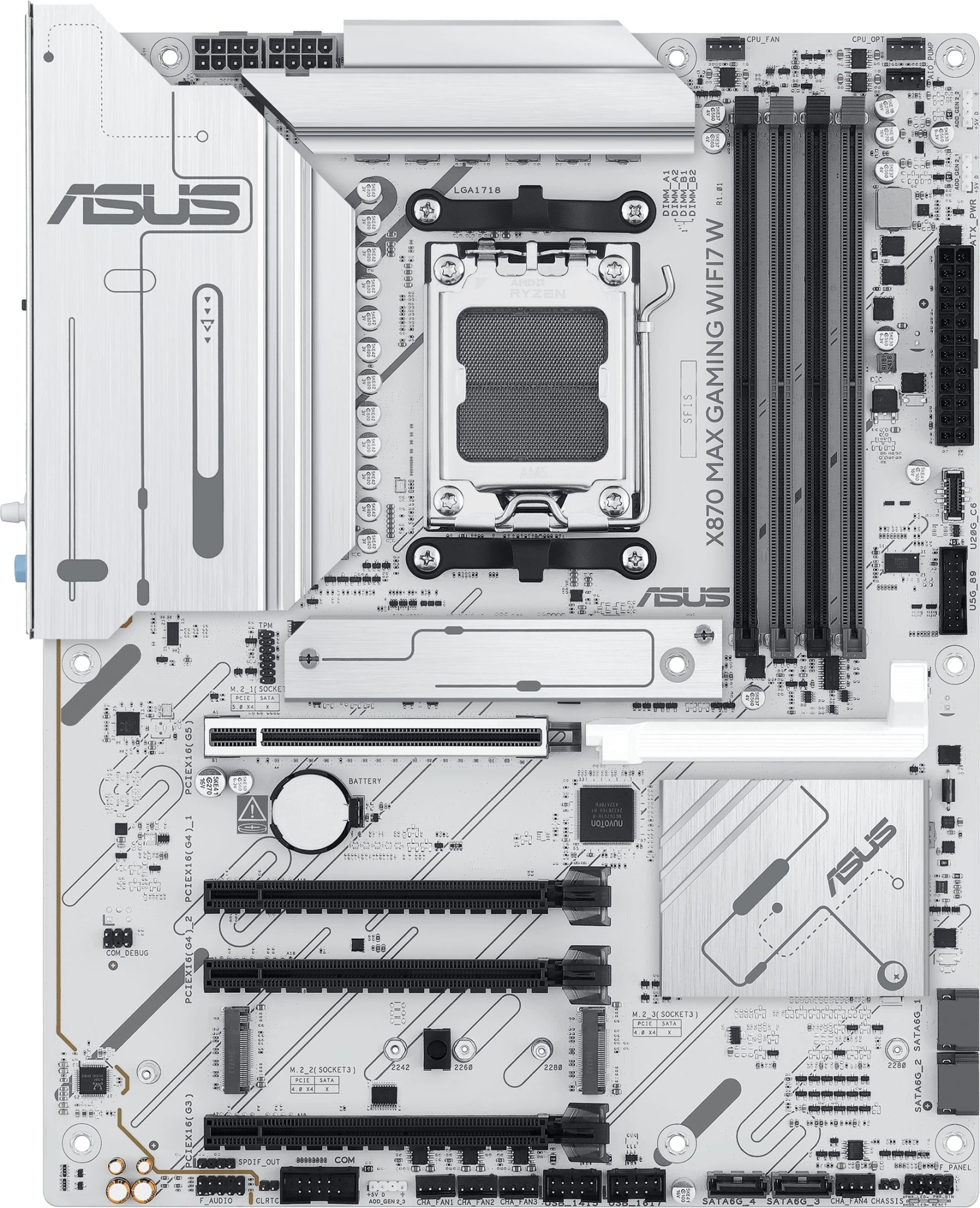 Материнская плата Asus X870 MAX GAMING WIFI7 W Socket AM5 AMD X870 4xDDR5 ATX AC`97 8ch(7.1) 2.5Gg RAID+HDMI