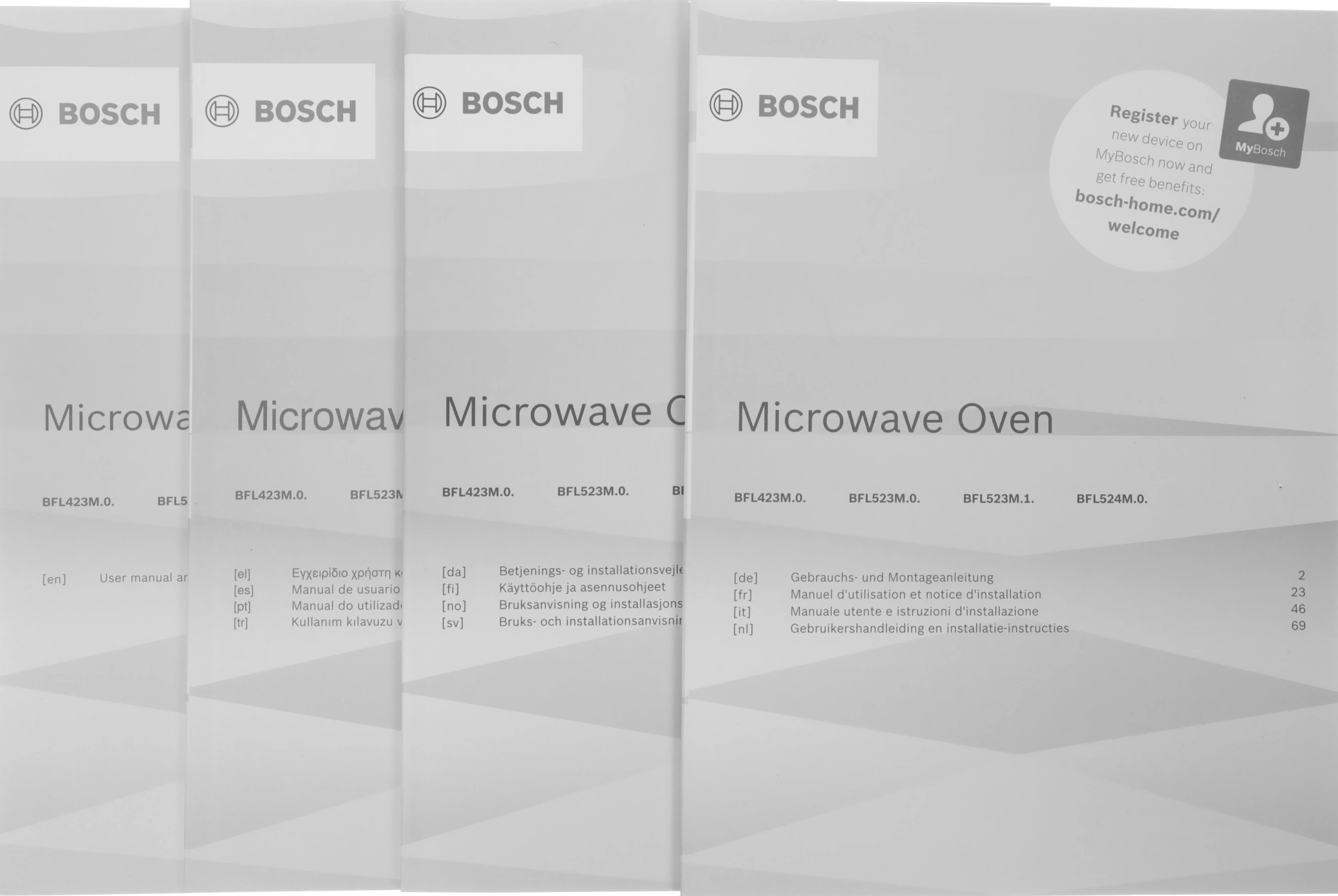 Микроволновая печь Bosch BFL524MS0 20л. 800Вт нержавеющая сталь/черный (встраиваемая)