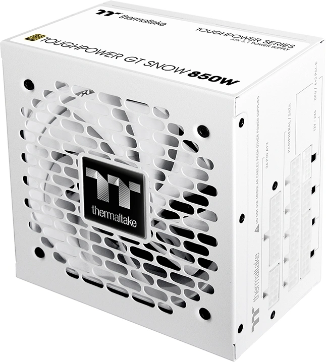 Блок питания Thermaltake ATX 850W Toughpower GT Gen.5 SNOW 80+ gold 24pin APFC 120mm fan 6xSATA Cab Manag RTL