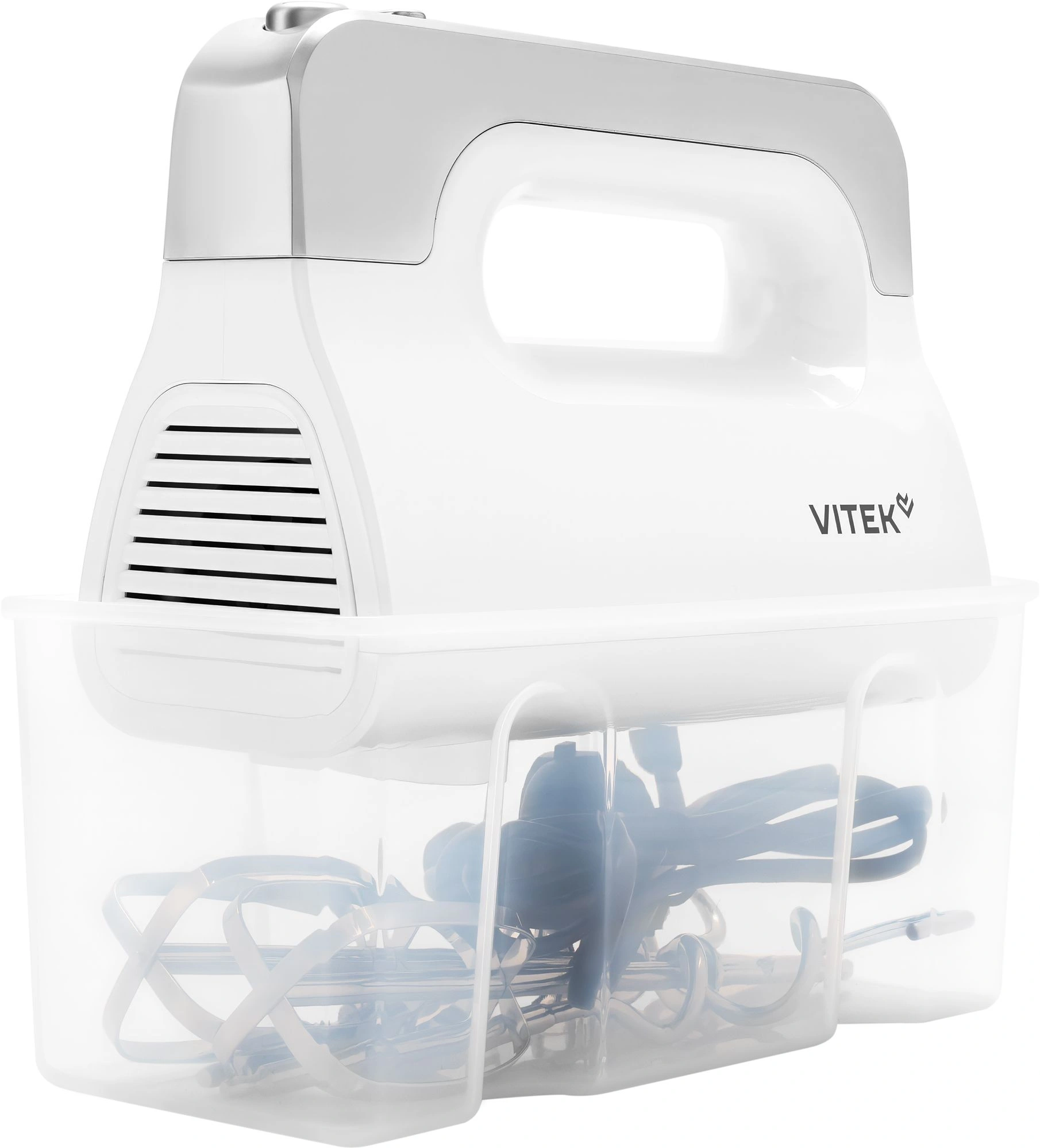 Миксер ручной Vitek VT-HM5001 800Вт белый/серебристый