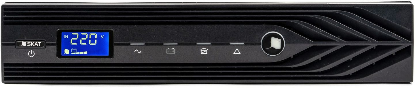 Источник бесперебойного питания Бастион Skat 3000-Rack-ON-6x9-E 2700Вт 3000ВА черный