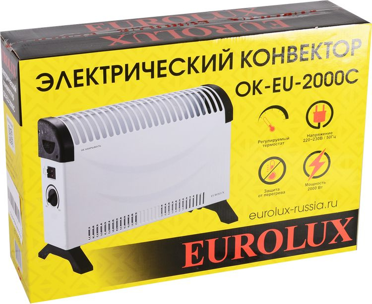 Конвектор Eurolux ОК-EU-2000C 2000Вт белый