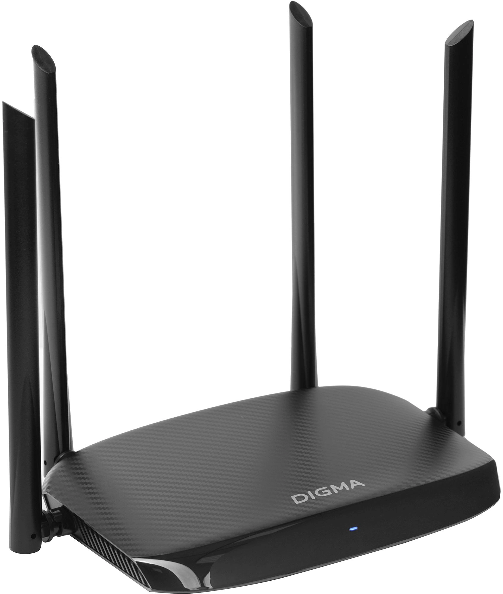 Роутер беспроводной Digma DWR-AC1201 AC1200 10/100BASE-TX черный