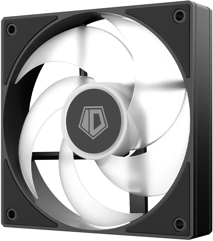 Вентилятор для корпуса ID-Cooling AS-120-К ARGB 120х120x25 черный 4-pin 27.2дБ (AS-120-ARGB-K) Ret
