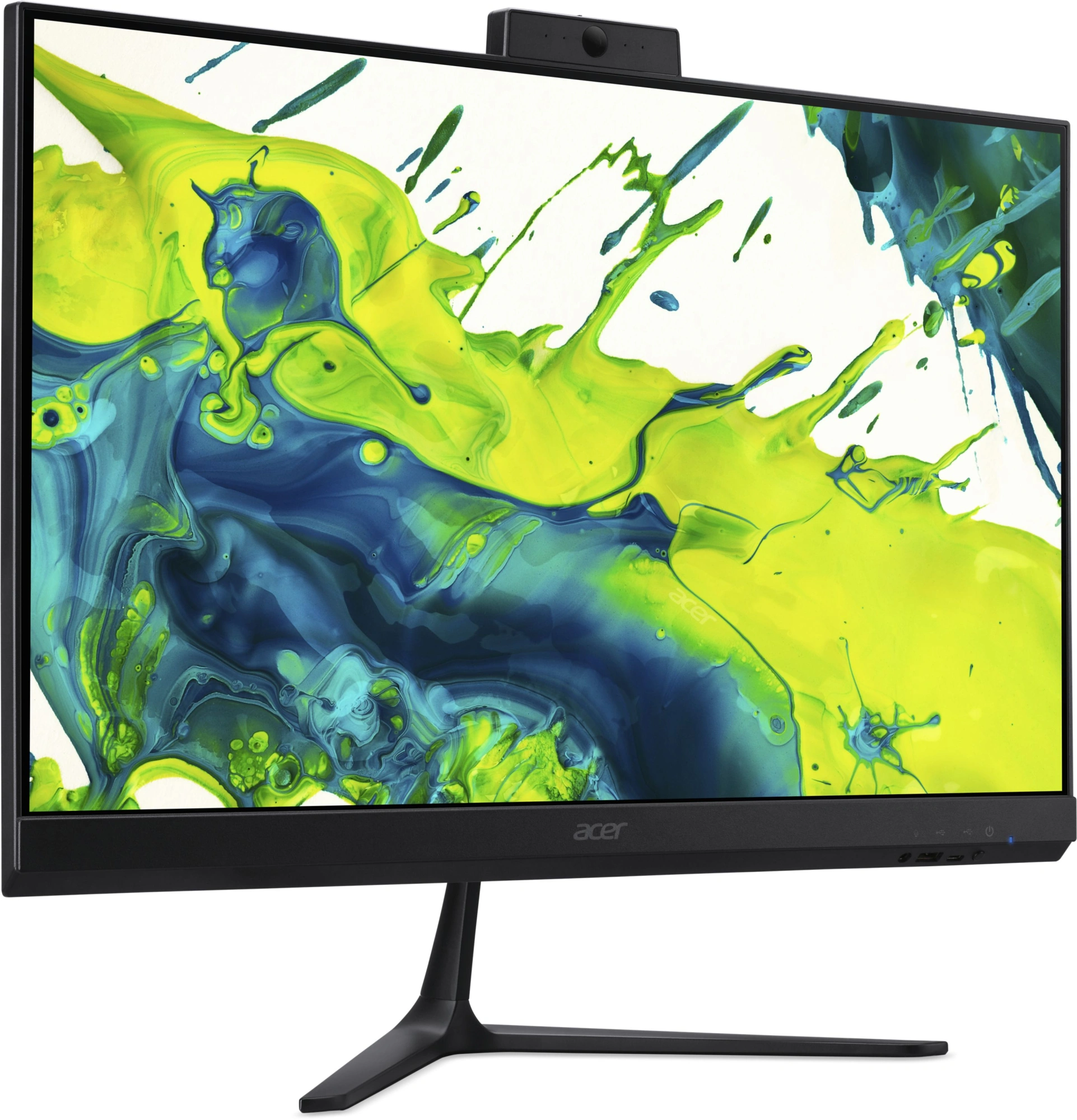 Моноблок Acer Aspire C24-2G 23.8" Full HD Ryzen 7 8845HS (3.8) 16Gb SSD512Gb 780M Eshell GbitEth WiFi BT 120W клавиатура мышь Cam черный 1920x1080