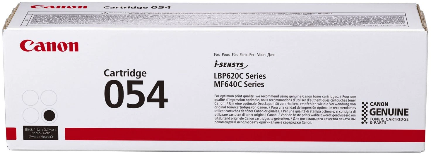 Картридж лазерный Canon 054BK 3024C002 черный бар.в компл. (1500стр.) для Canon MF645Cx/MF643Cdw/MF641Cw/LBP623Cdw/621Cw