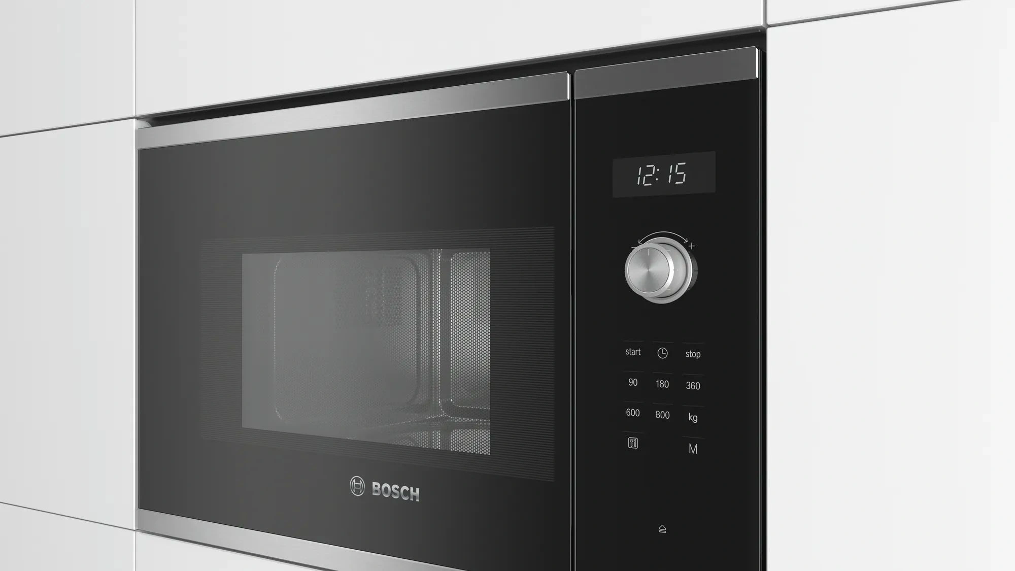 Микроволновая печь Bosch BFL524MS0 20л. 800Вт нержавеющая сталь/черный (встраиваемая)