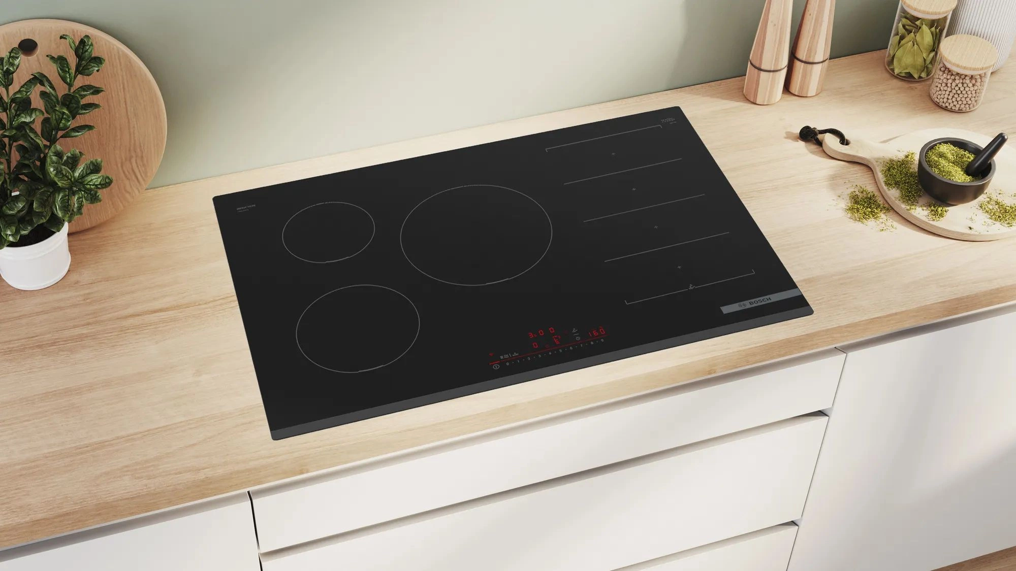 Индукционная варочная поверхность Bosch Serie 6 PXV831HC1E черный