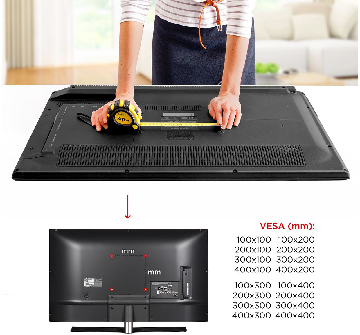 Кронштейн для телевизора Holder LCD-T4609 черный 27"-75" макс.60кг настенный наклон