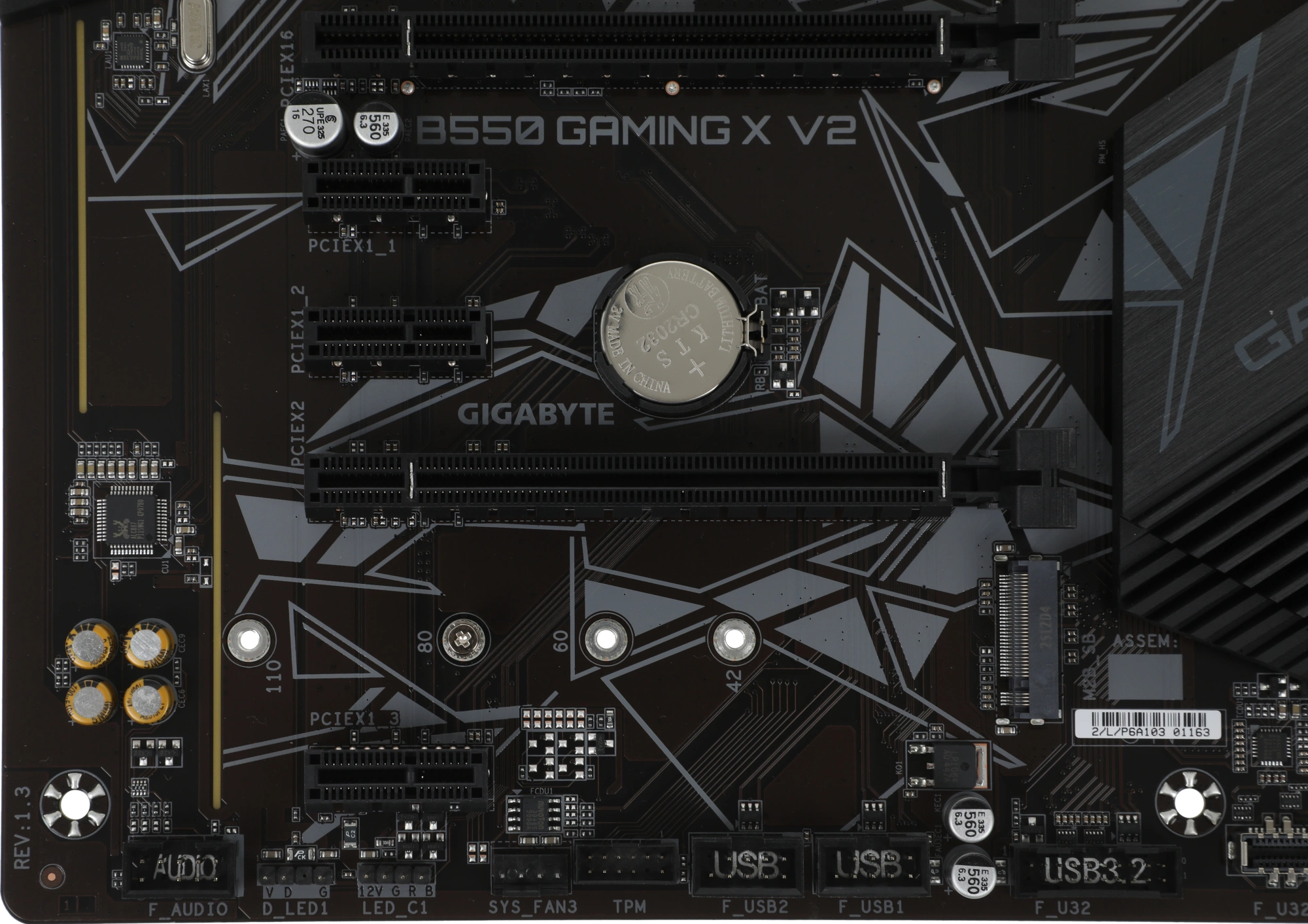 Материнская плата Gigabyte B550 GAMING X V2 Soc-AM4 AMD B550 4xDDR4 ATX AC`97 8ch(7.1) GbLAN RAID+DVI+HDMI