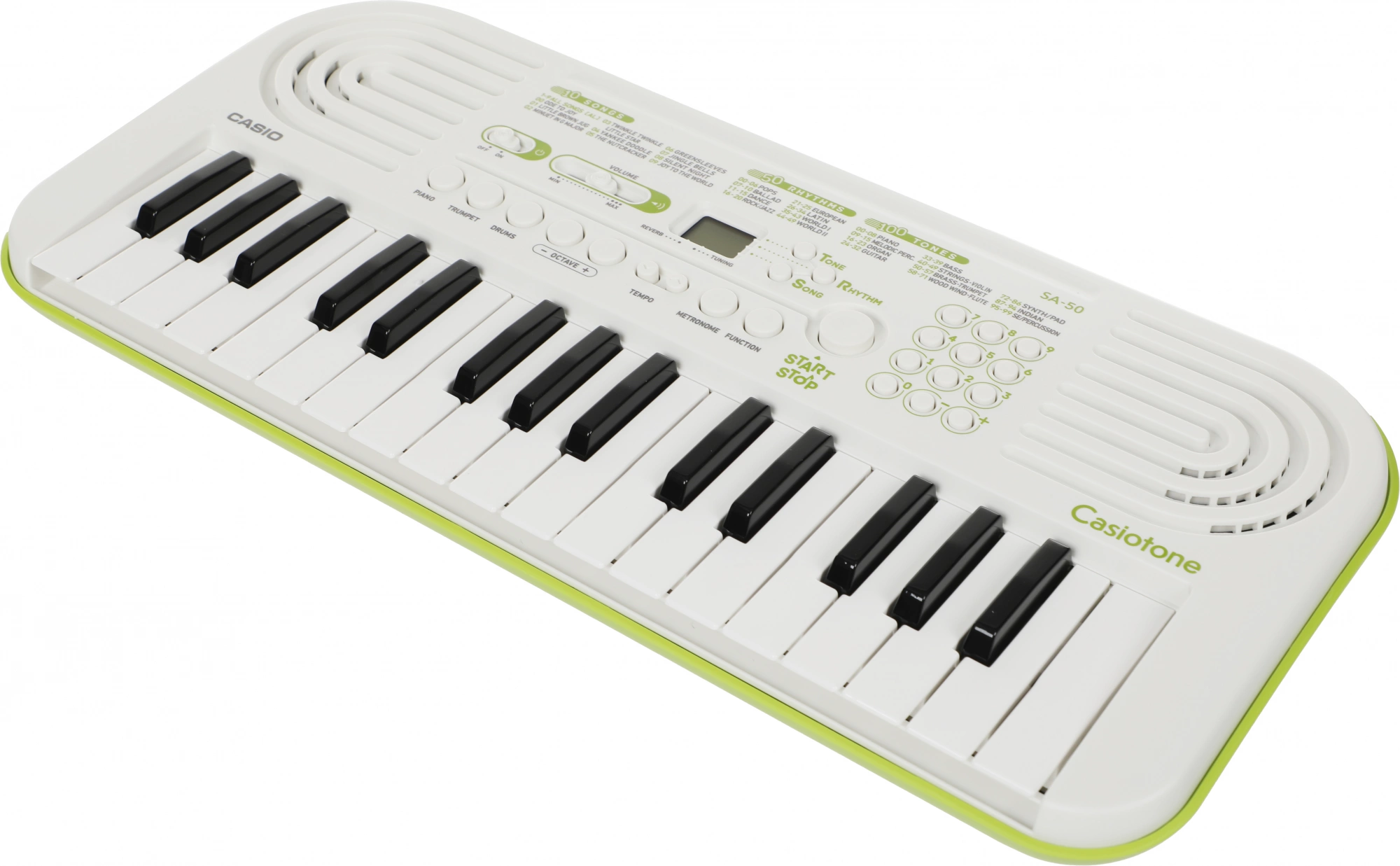 Синтезатор Casio SA-50 32клав. зеленый/белый