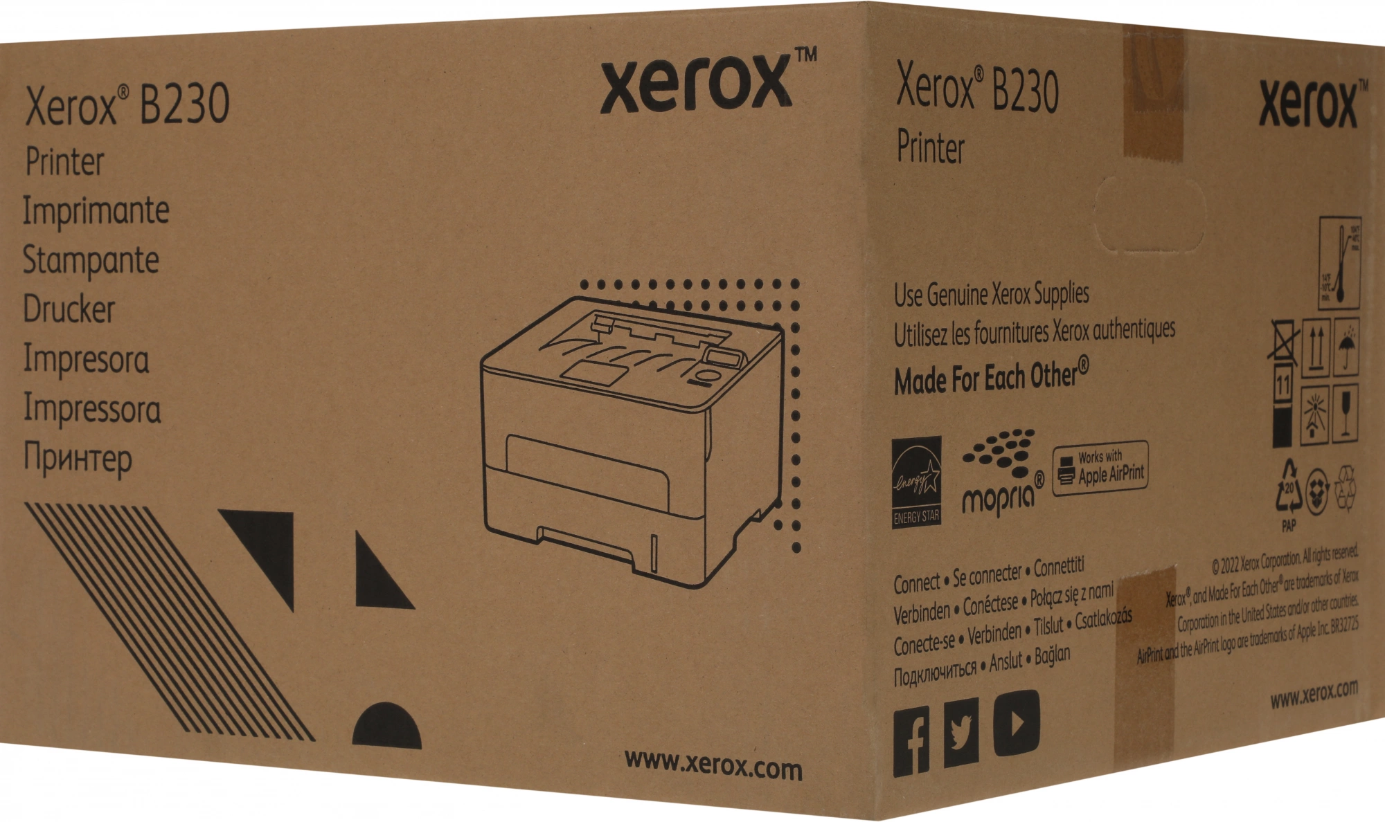 Принтер лазерный Xerox B230V_DNI A4 Duplex Net WiFi белый