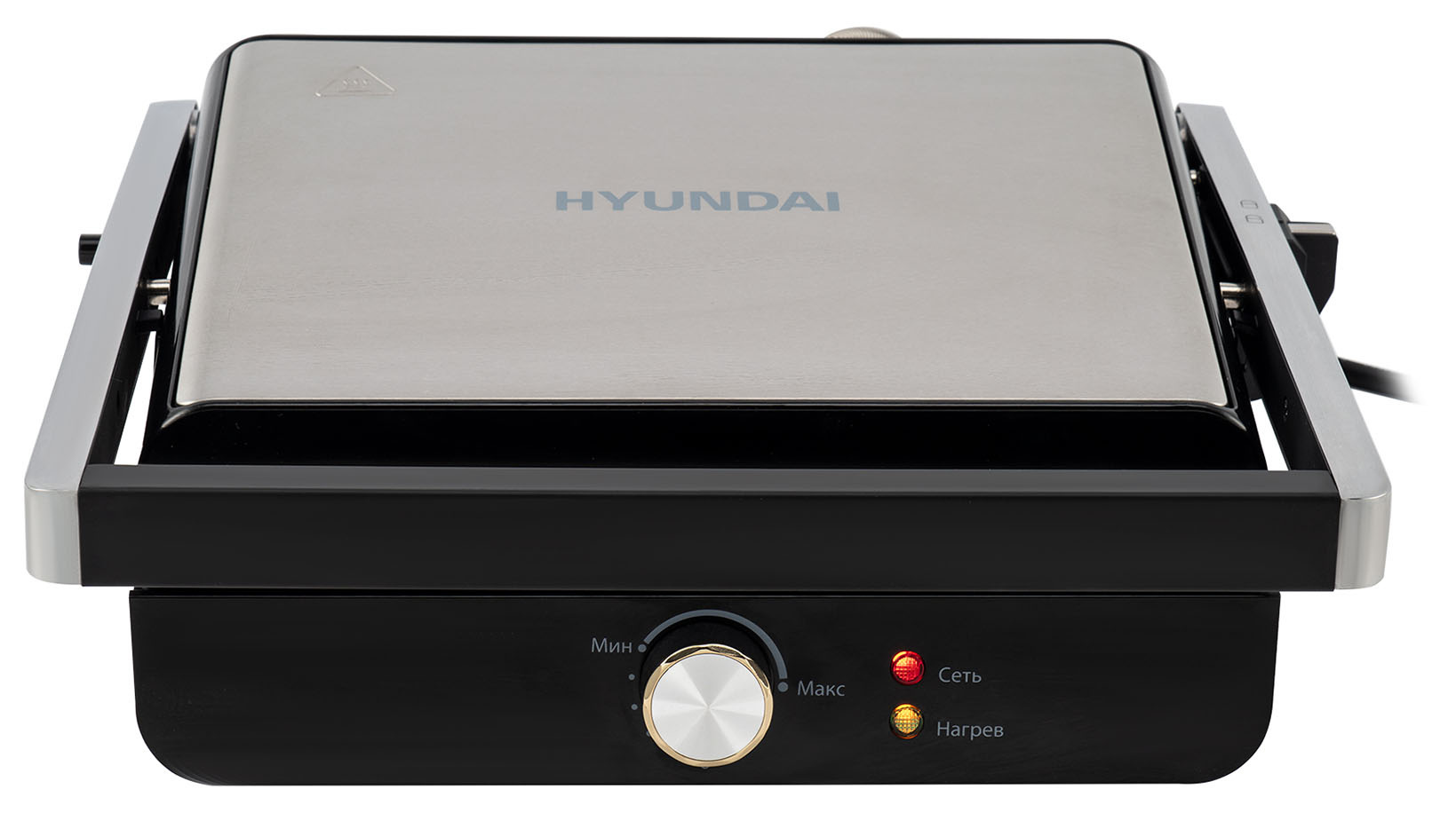 Электрогриль Hyundai HYG-1043 1800Вт черный/черный