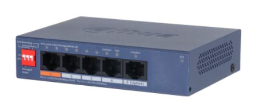 DH-CS4005-4GT-60 - 4-портовый гигабитный PoE коммутатор с функцией облачного управления