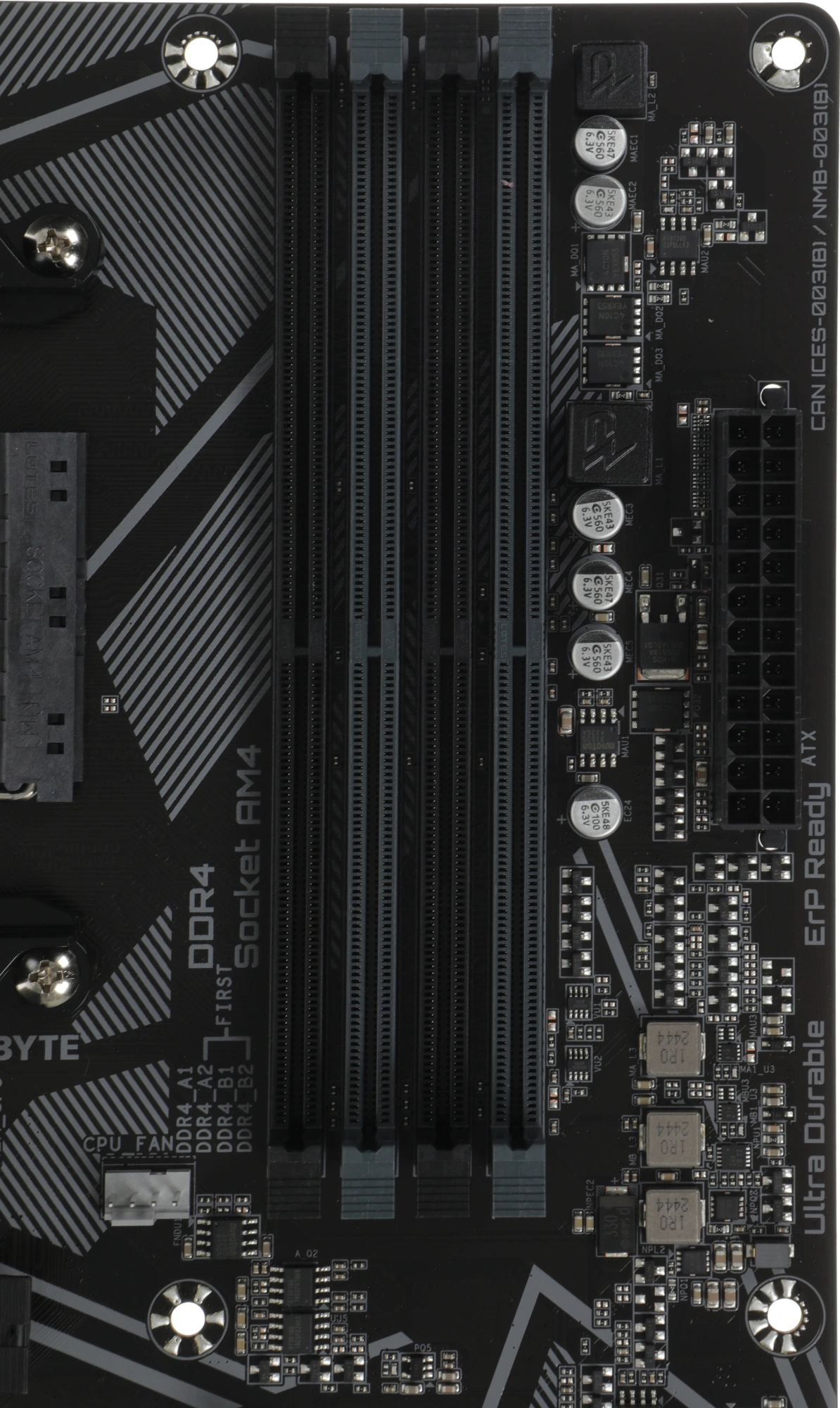 Материнская плата Gigabyte B550M K Soc-AM4 AMD B550 4xDDR4 mATX AC`97 8ch(7.1) GbLAN RAID+HDMI+DP