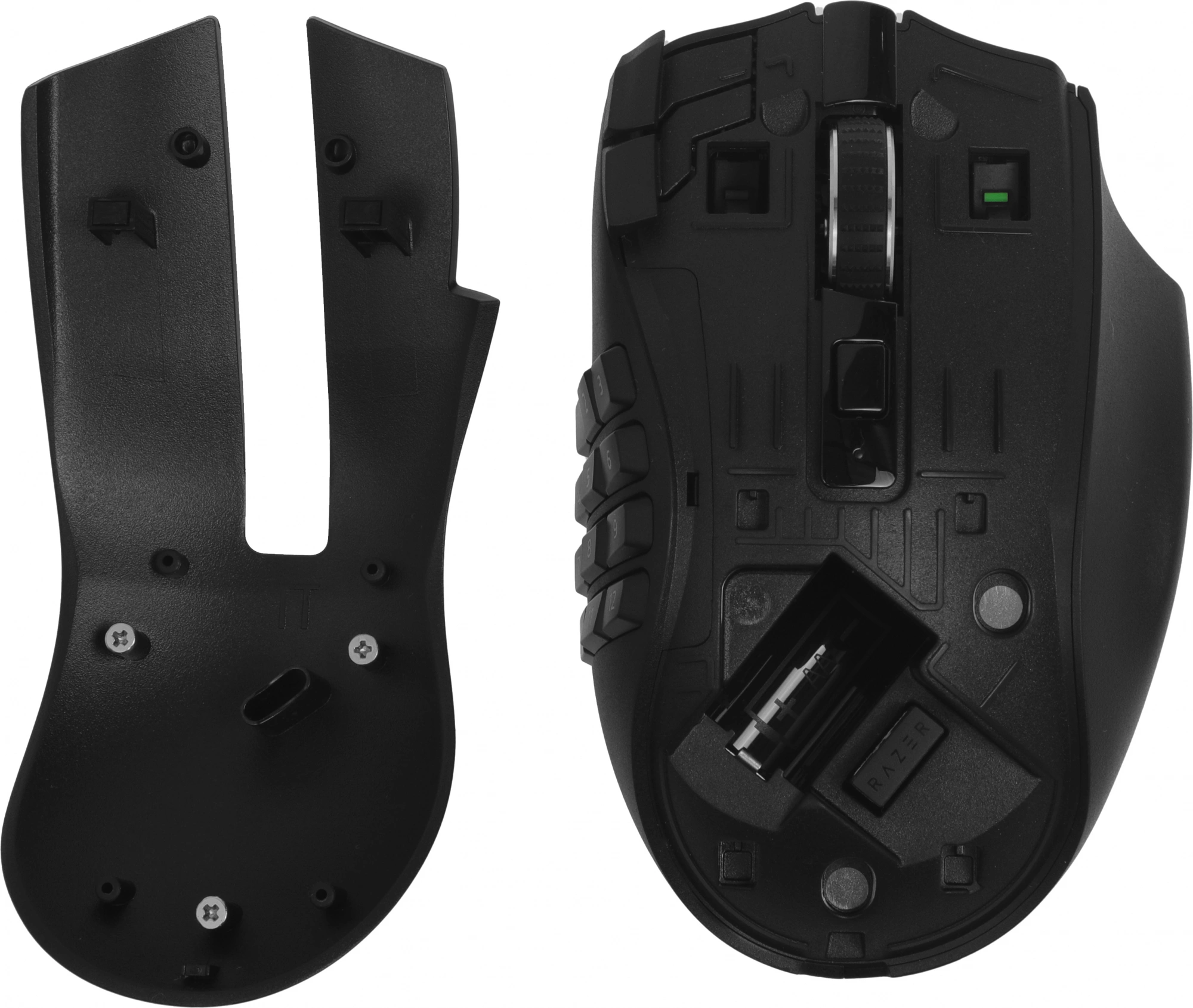 Мышь Razer Naga V2 HyperSpeed черный оптическая 30000dpi беспров. BT/Radio для ноутбука 17but (RZ01-03600100-R3G1)