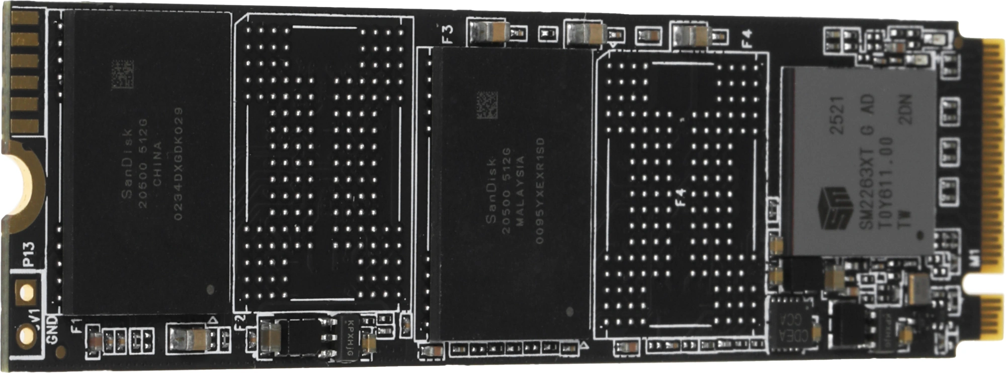 Накопитель SSD Digma PCIe 3.0 x4 1TB DGSM3001TS33T Mega S3 M.2 2280
