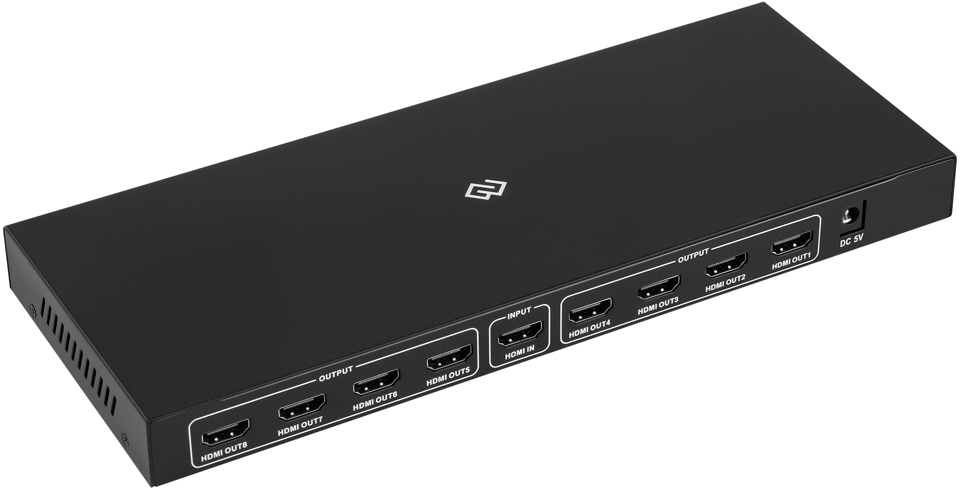 Сплиттер аудио-видео Digma DHSP-v1.4x8 HDMI (f)/8xHDMI (f) черный