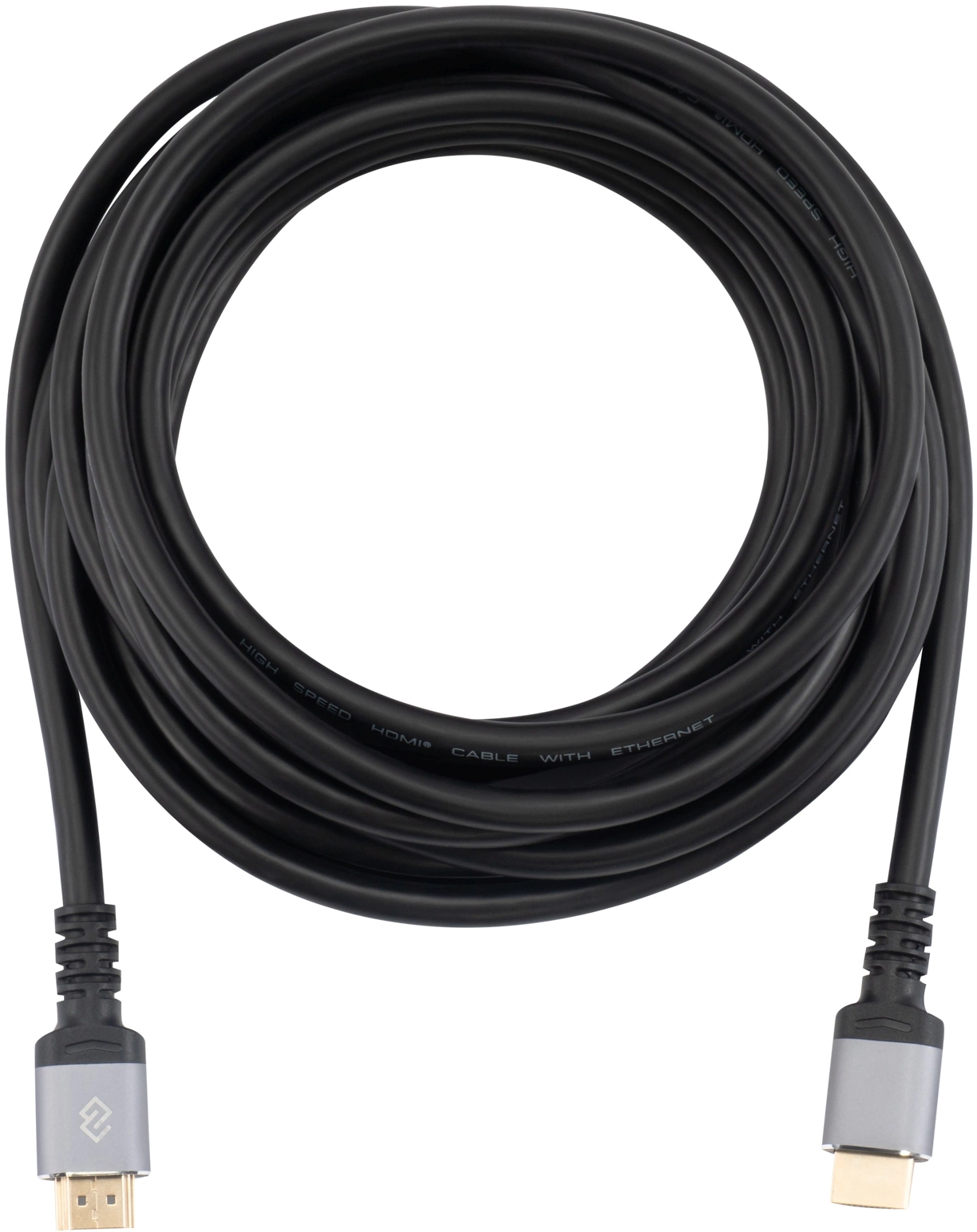 Кабель аудио-видео Digma D-HDMI-V2.0-2M HDMI (m)/HDMI (m) 2м. позолоч.конт. черный
