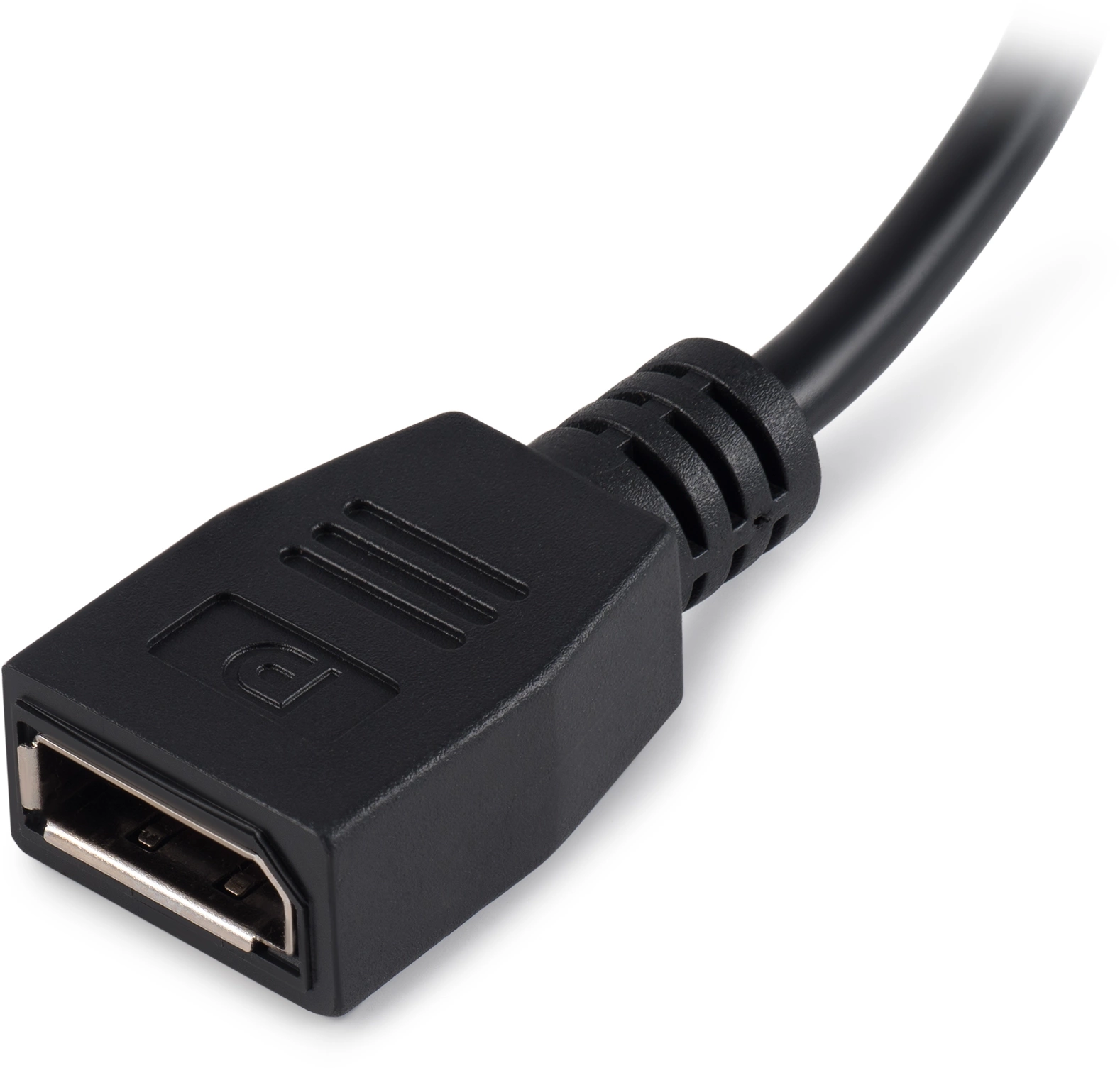 Переходник Buro HDMI (m)/DisplayPort (f) черный (BU-HDMI(M)-DP(F))