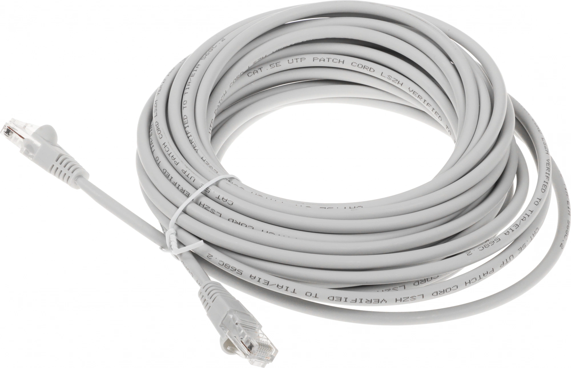Патч-корд Buro UTP-5E-10M-G-LSZH 1Гбит/с UTP 4 пары cat.5E 10м серый RJ-45 (m)-RJ-45 (m)