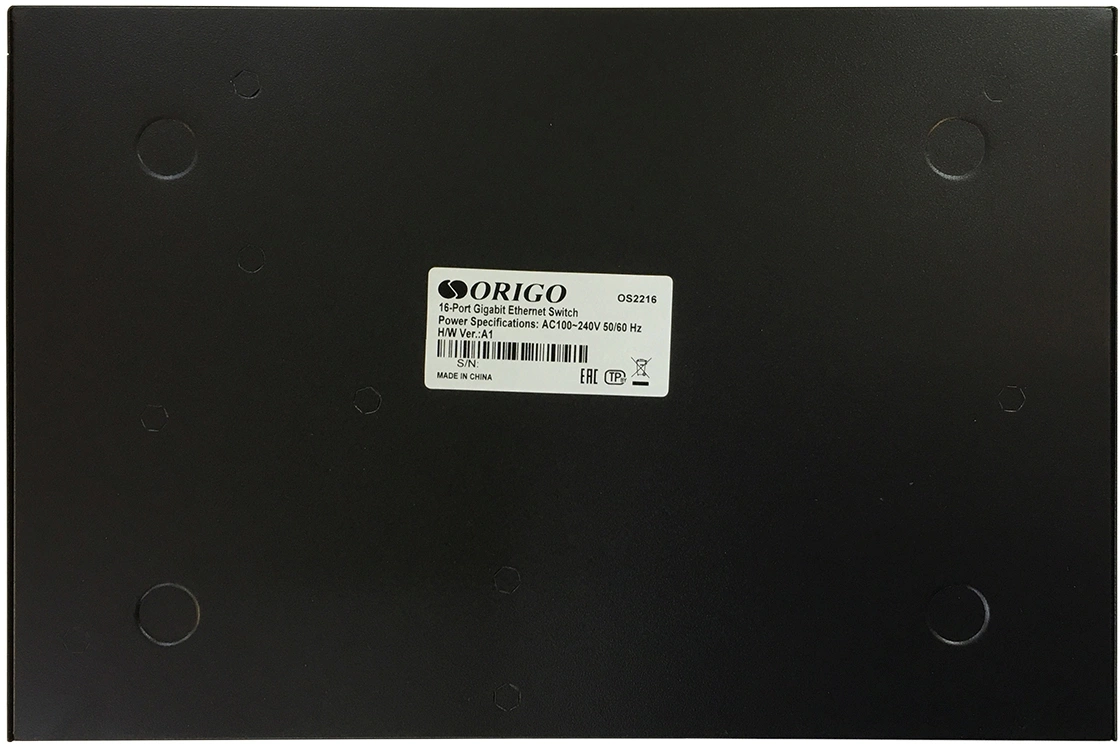 Коммутатор Origo OS2216 OS2216/A1A (L2) 16x1Гбит/с неуправляемый