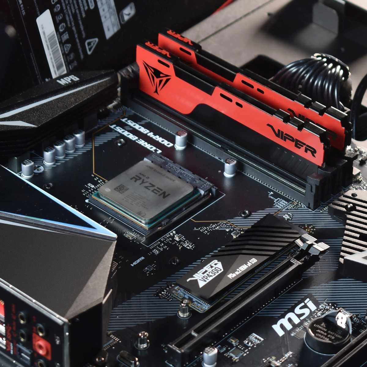 Память DDR4 16Gb 3600MHz Patriot PVE2416G360C0 Viper Elite II RTL Gaming PC4-28800 CL20 DIMM 288-pin 1.35В с радиатором Ret