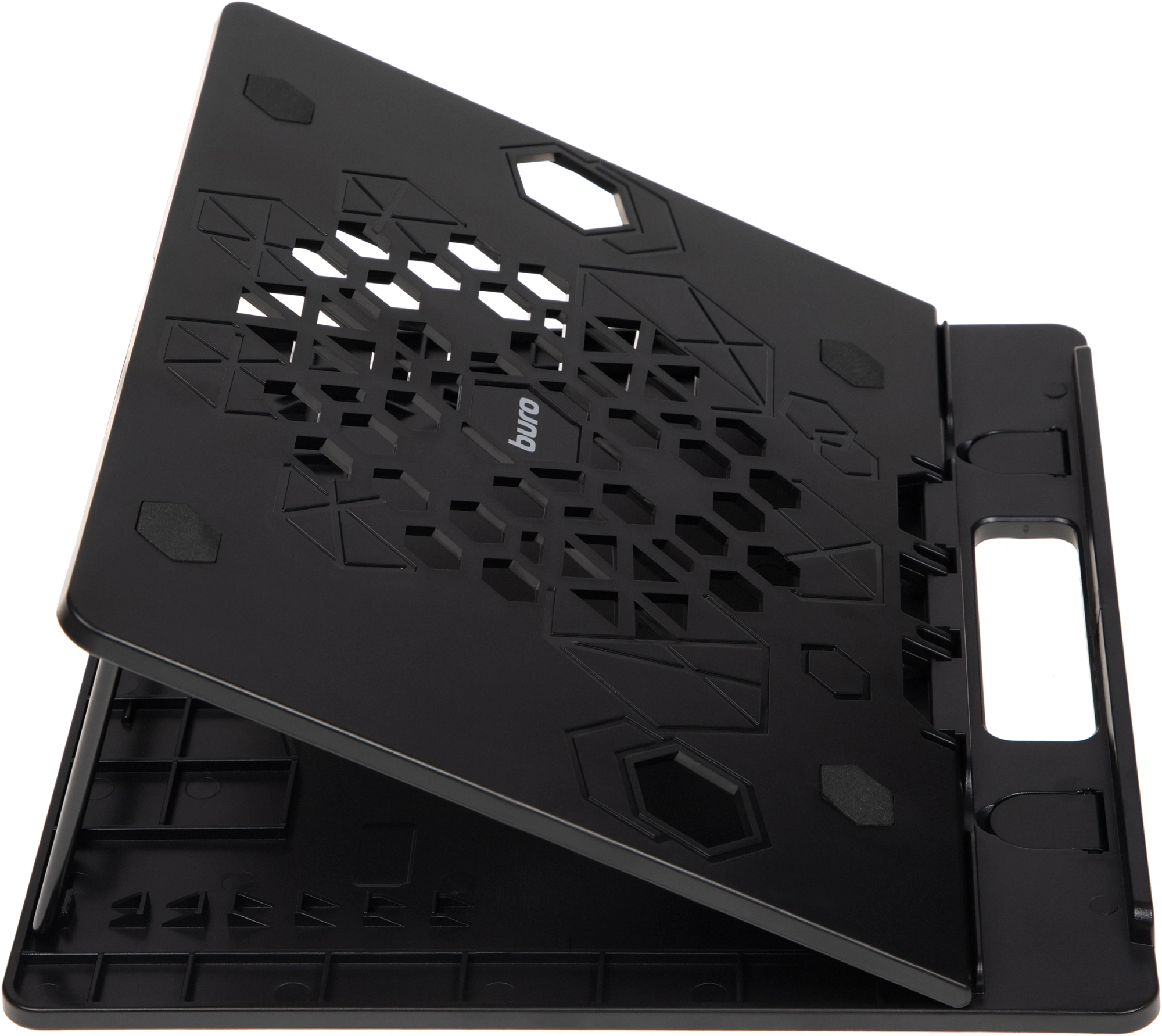 Подставка для ноутбука Buro BU-LS130 15.6" 280x250x15мм 520г металл/пластик черный