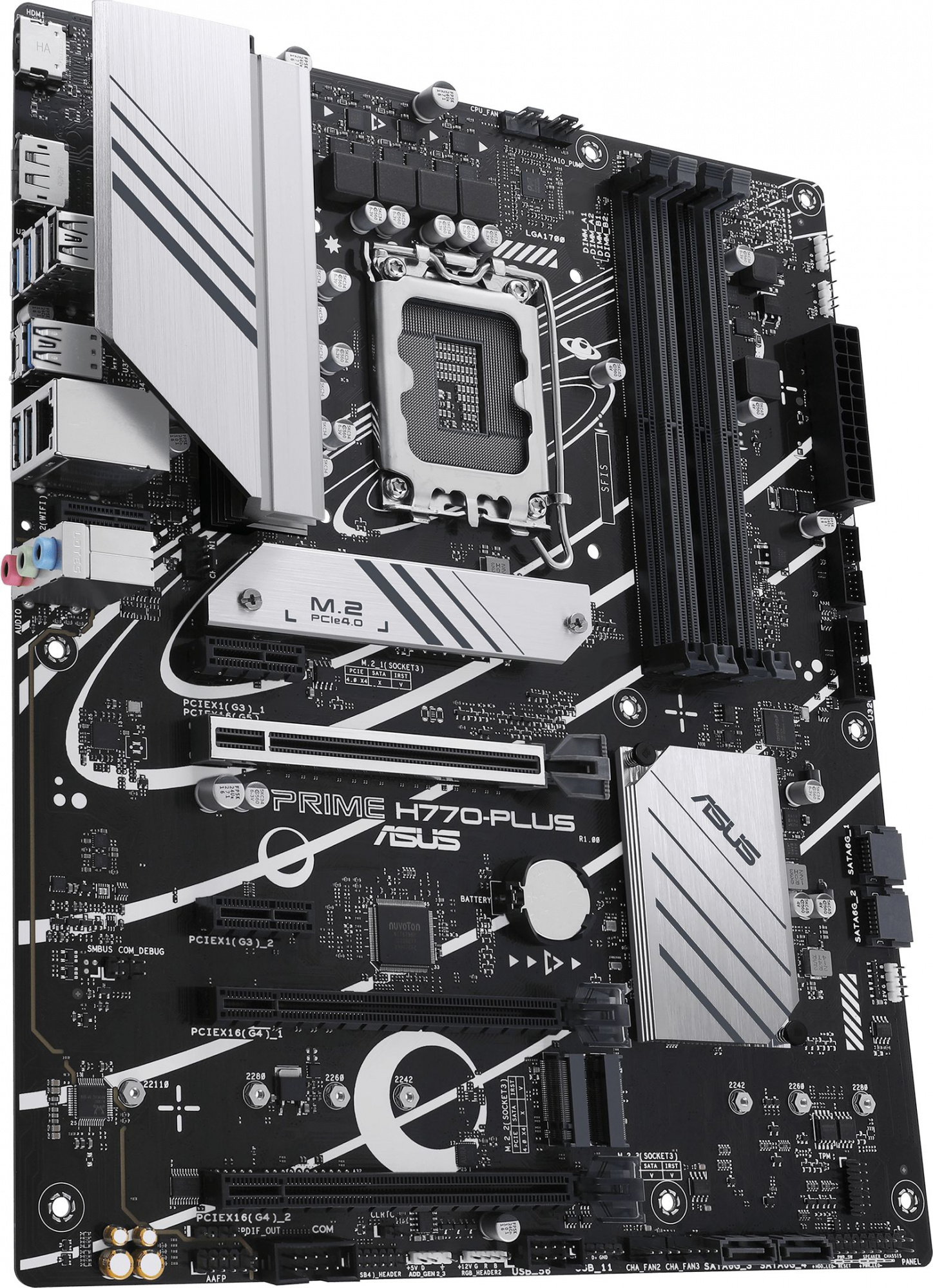 Материнская плата Asus PRIME H770-PLUS Soc-1700 Intel H770 4xDDR5 ATX AC`97 8ch(7.1) 2.5Gg RAID+HDMI+DP