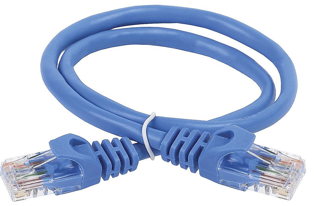 PC03-C5EU-1M ITK Коммутационный шнур (патч-корд) кат.5E UTP 1м синий.