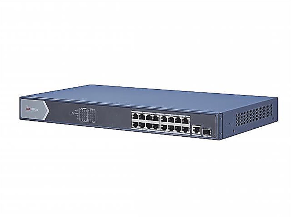 Неуправляемый PoE коммутатор DS-3E0518P-E  16 портов RJ45 1000M PoE