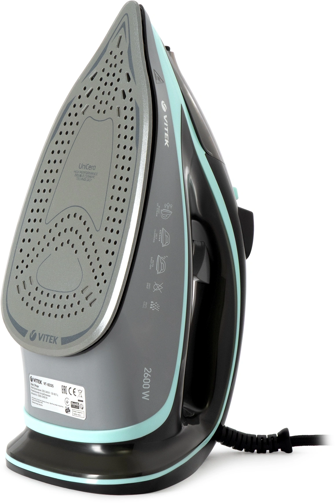 Утюг Vitek VT-8335 2600Вт черный