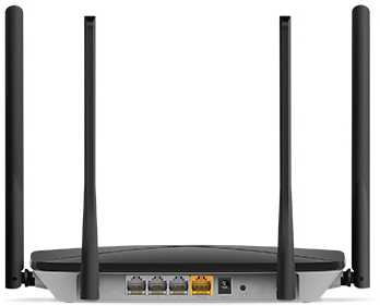Роутер беспроводной Mercusys AC12G AC1300 10/100/1000BASE-TX черный