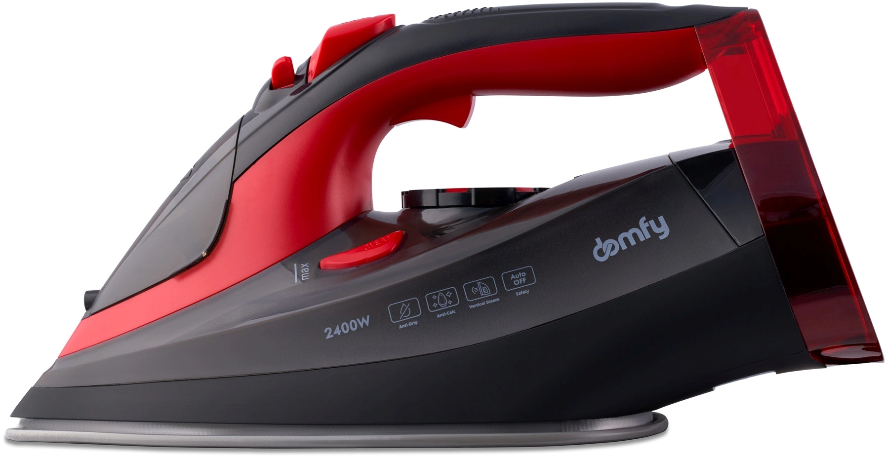 Утюг Domfy DSC-EI502 2400Вт черный/красный