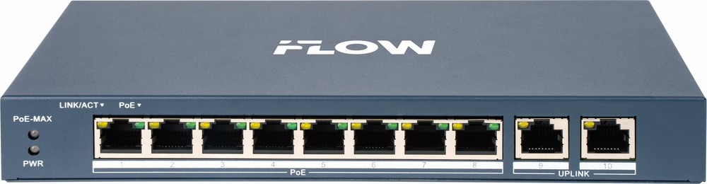 F-SW-EM410POE-VM/L - настраиваемый коммутатор Value СЕРИЯ (100М PoE)  Смарт-управляемый, iFLOW