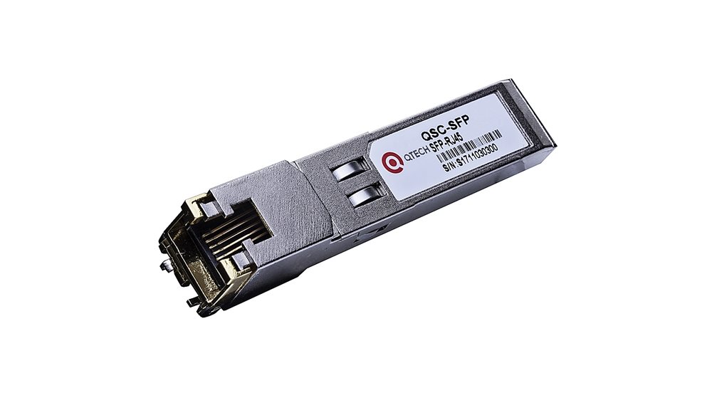 QSC-SFP+10GEA SFP+ модуль QTECH, медный интерфейс RJ45, длина сегмента 30 метров, 10Гбит/c