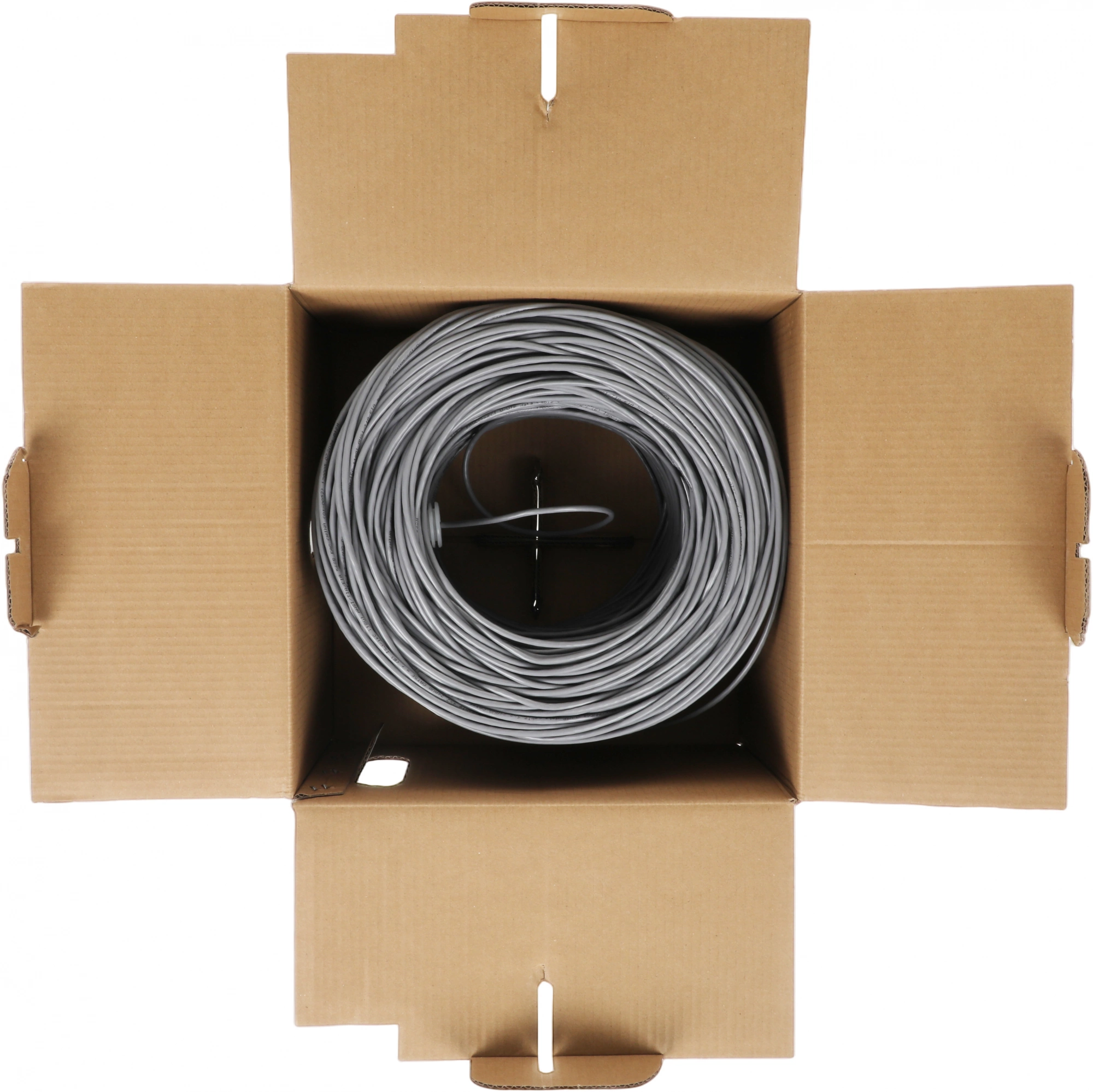 Кабель информационный PROconnect 01-0052 кат.5E UTP 4 пары 24AWG PVC внутренний 305м серый