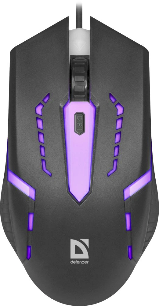 Мышь Defender Hit MB-601 черный оптическая 1200dpi USB 3but (52601)