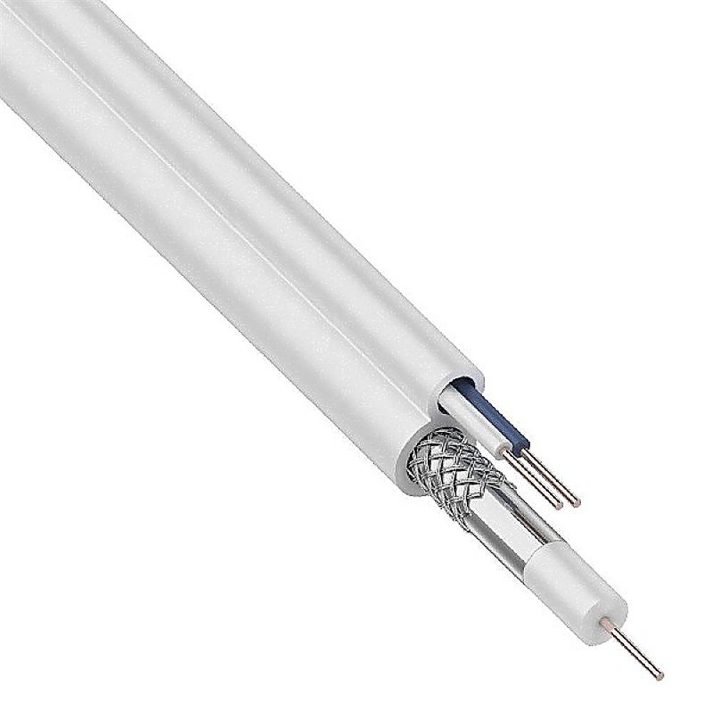 01-4021 - Кабель ККСВ-В+4х0,5 мм REXANT, 100 м, белый