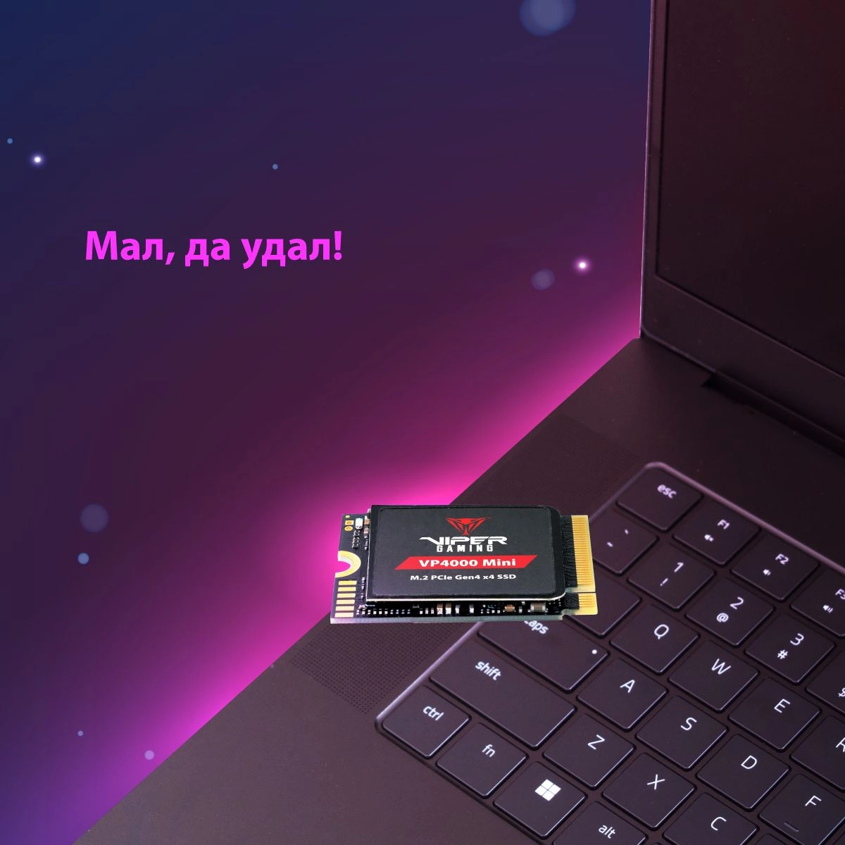 Накопитель SSD Patriot PCIe 4.0 x4 500GB VP4000M500GM23 VP4000 Mini M.2 2230