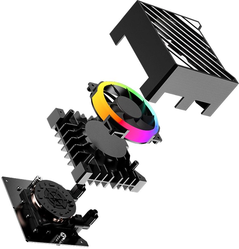 Система водяного охлаждения ID-Cooling Dashflow 360 XT Pro ARGB Soc-AM5/AM4/1200/1700/1851 черный 4-pin 32.5dB Al 350W Ret