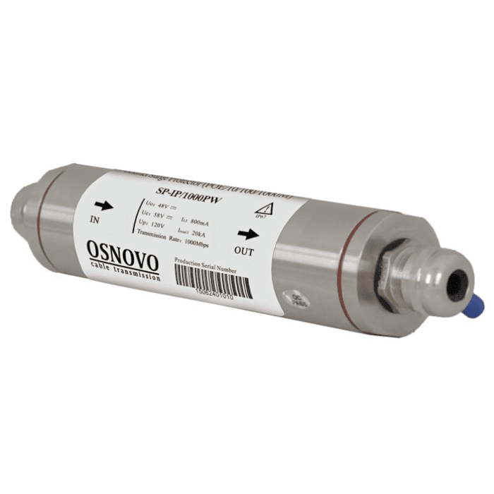 SP-IP/1000PW Уличное устройство грозозащиты с защитой линий PoE