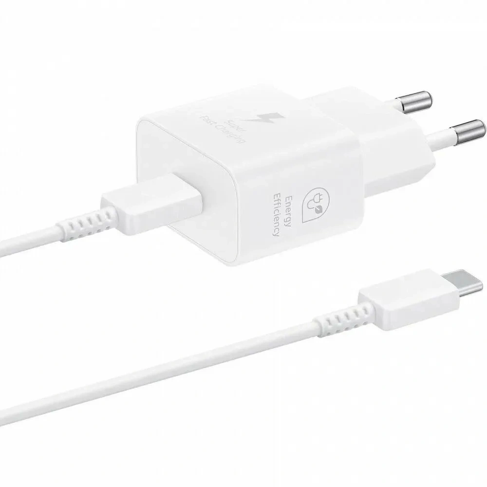 Сетевое зар./устр. Samsung EP-T2510 25W 3A (PD) USB Type-C белый (EP-T2510XWEGEU)